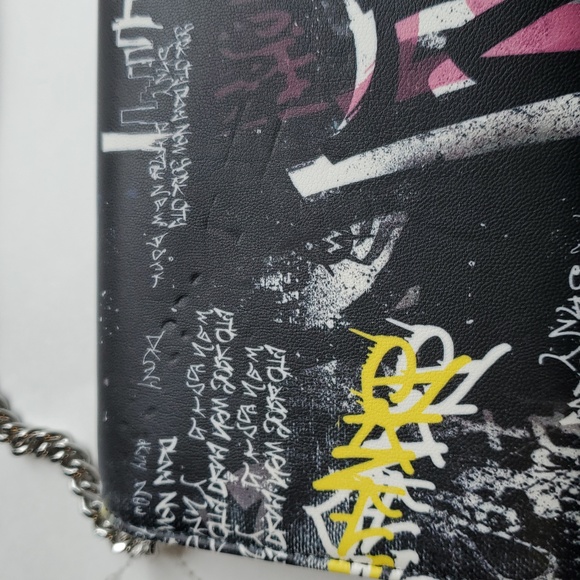 DKNY Graffiti Wallet on a Chain Crossbody - Picture 9 of 9